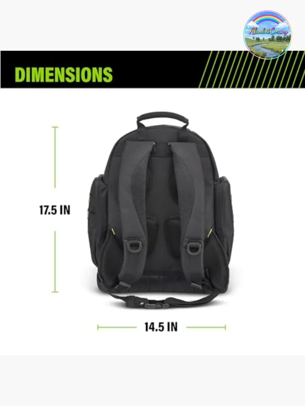 Rugged Tool Backpack 600D Polyester Waterproof Base 23 Pockets Padded Straps